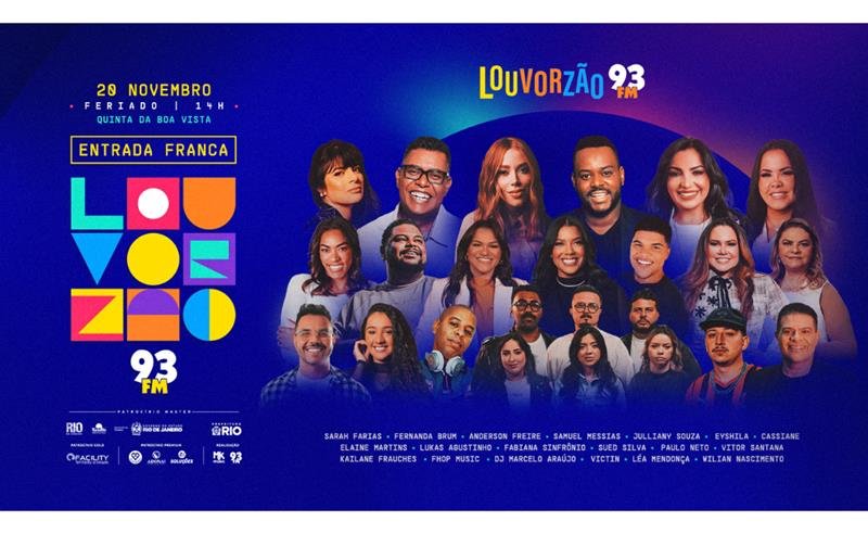 Louvorzão 93 anuncia Cassiane como mais uma participação e divulga esquema especial de trânsito para o evento