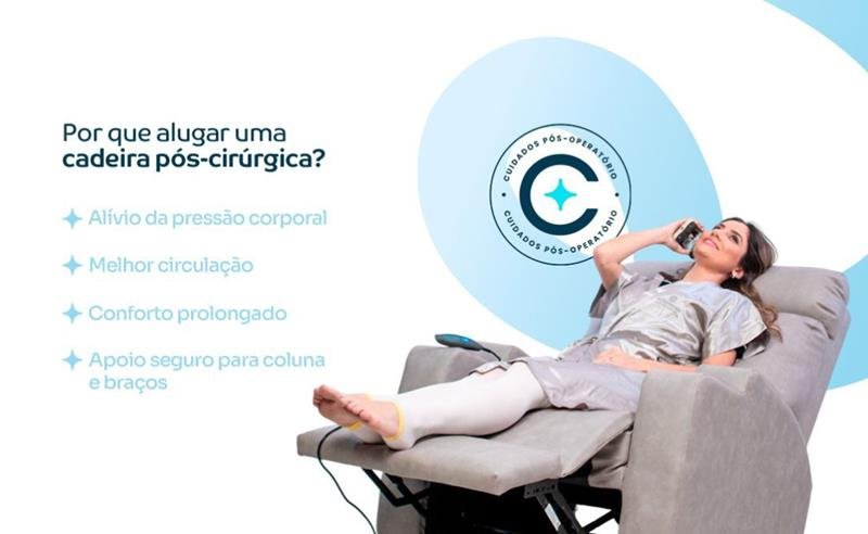 Poltronas para aluguel em pós cirúrgico em Ribeirão Preto
