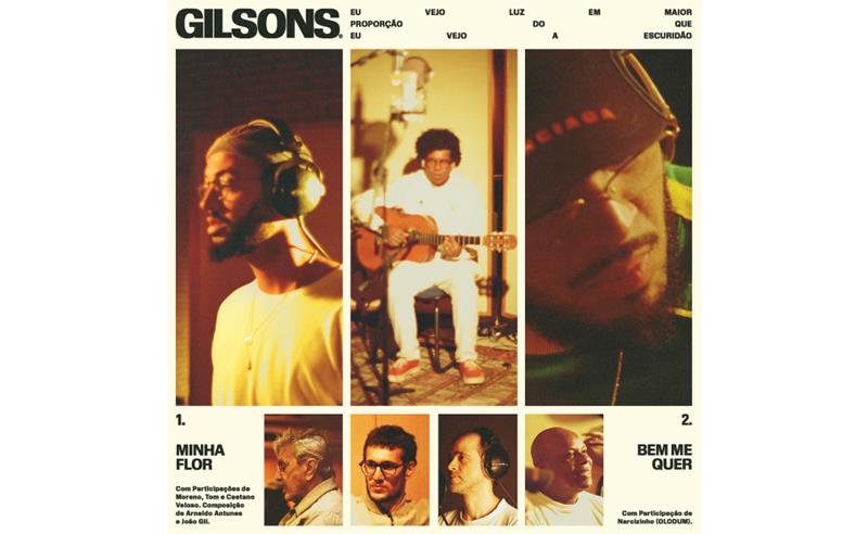 Gilsons abre caminhos para novo álbum com lançamento duplo com Caetano Veloso e família, além de Narcizinho